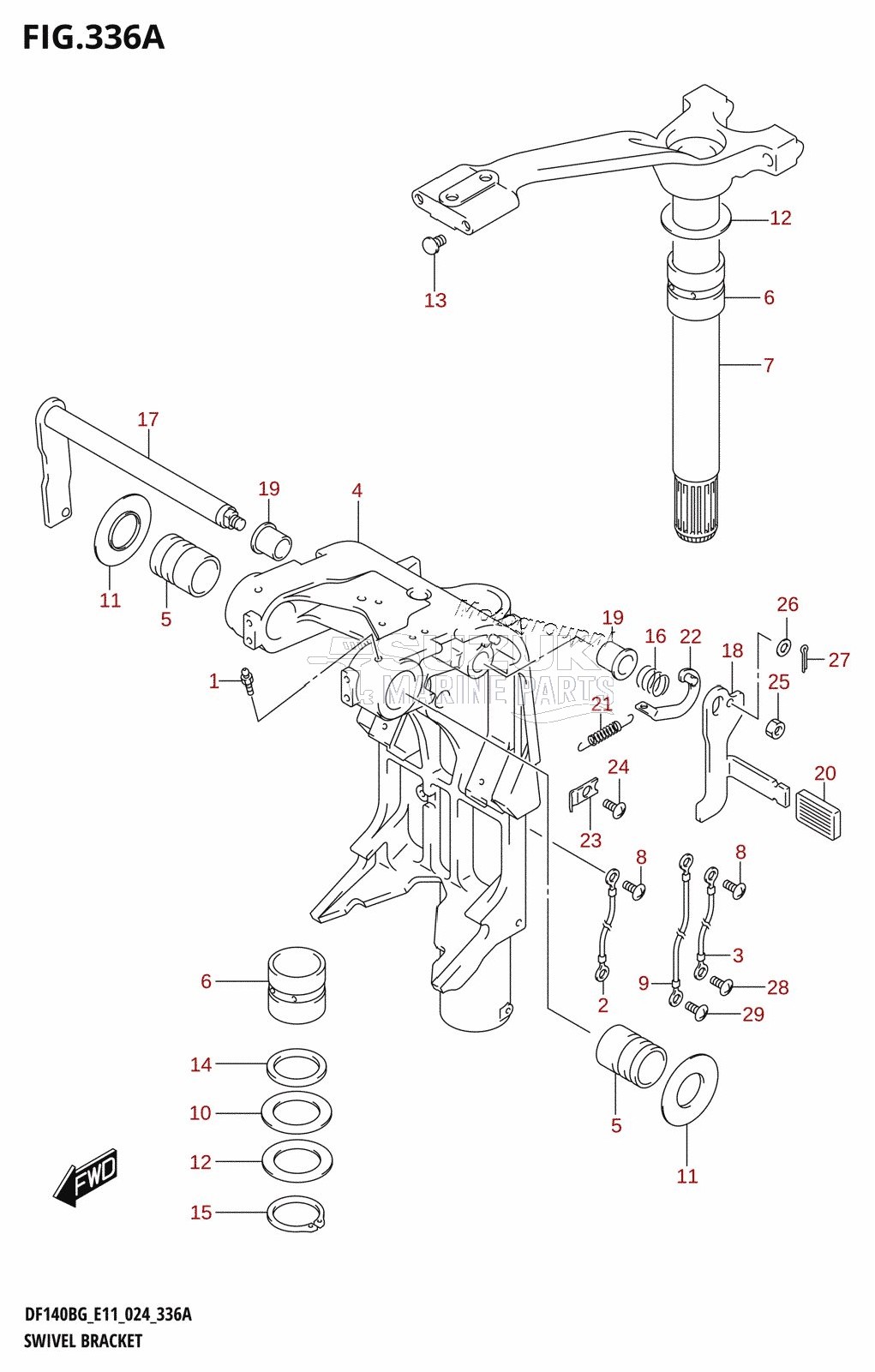 SWIVEL BRACKET (DF115BG,DF115BZG)