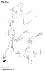 DF60A From 06002F-210001 (E03)  2012 drawing PTT SWITCH /​ ENGINE CONTROL UNIT (DF40A:E03)