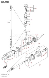 DF200A From 20003F-910001 (E01 E40)  2019 drawing TRANSMISSION (DF200AT,DF175AT,DF150AT)