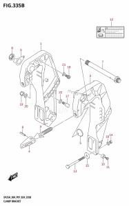 DF30A From 03003F-440001 (P01 - P40)  2024 drawing CLAMP BRACKET (DF25AT,DF30AT,DF30ATH)