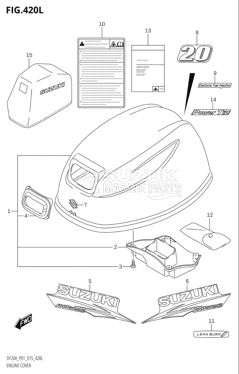 ENGINE COVER (DF20ATH:P01)