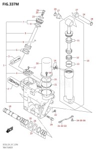 DF250Z From 25003Z-710001 (E40)  2017 drawing TRIM CYLINDER (DF250Z:E40:(X-TRANSOM,XX-TRANSOM))