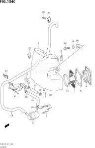 05001F-151001 (2001) 50hp E01 E11-Gen. Export 1-and 2 (DF50QHK1  DF50TK1) DF50 drawing SILENCER (K6,K7,K8,K9,K10)