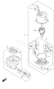 Outboard DF 200AP drawing PTT Motor