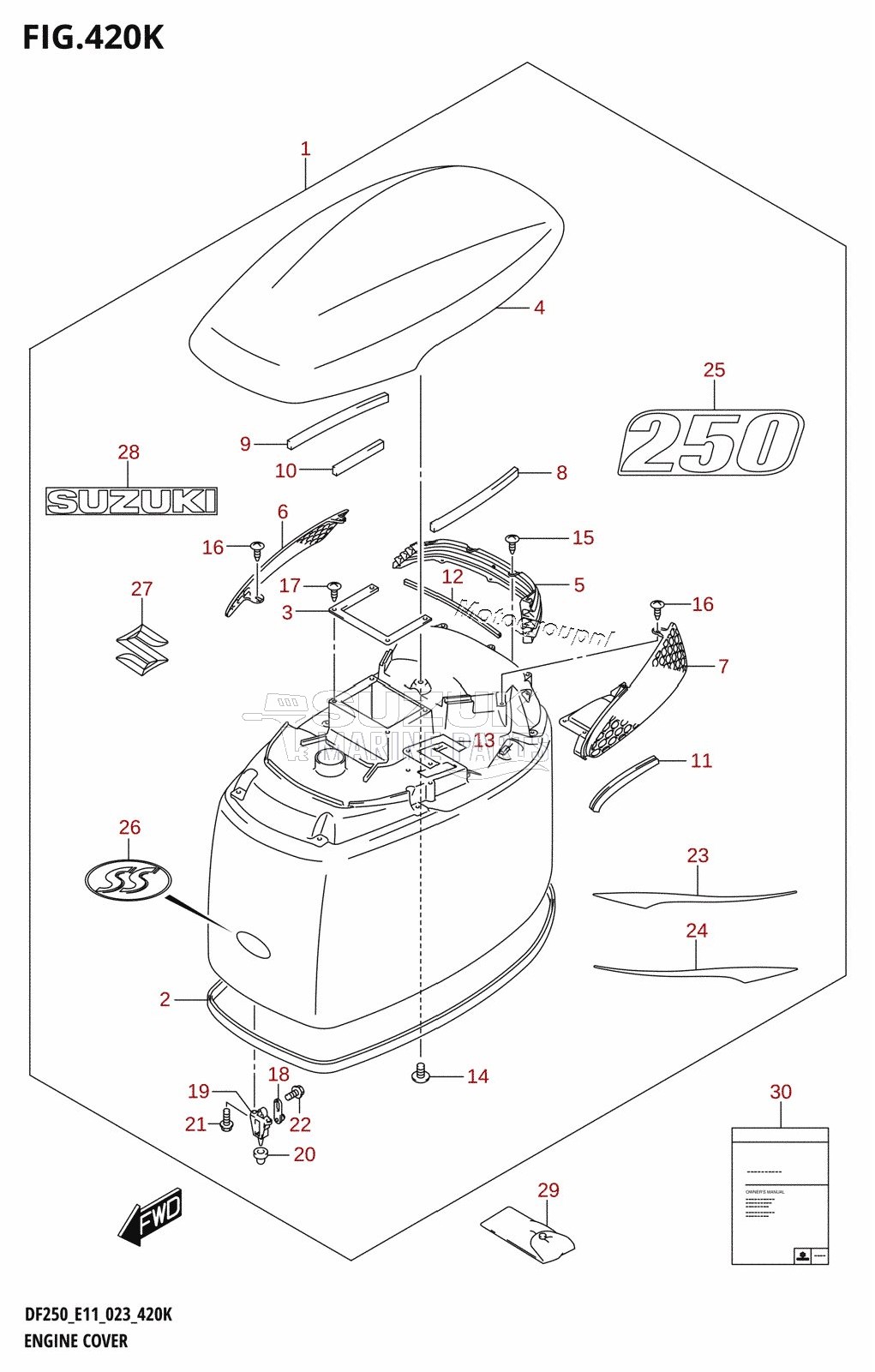 ENGINE COVER (DF250ST)