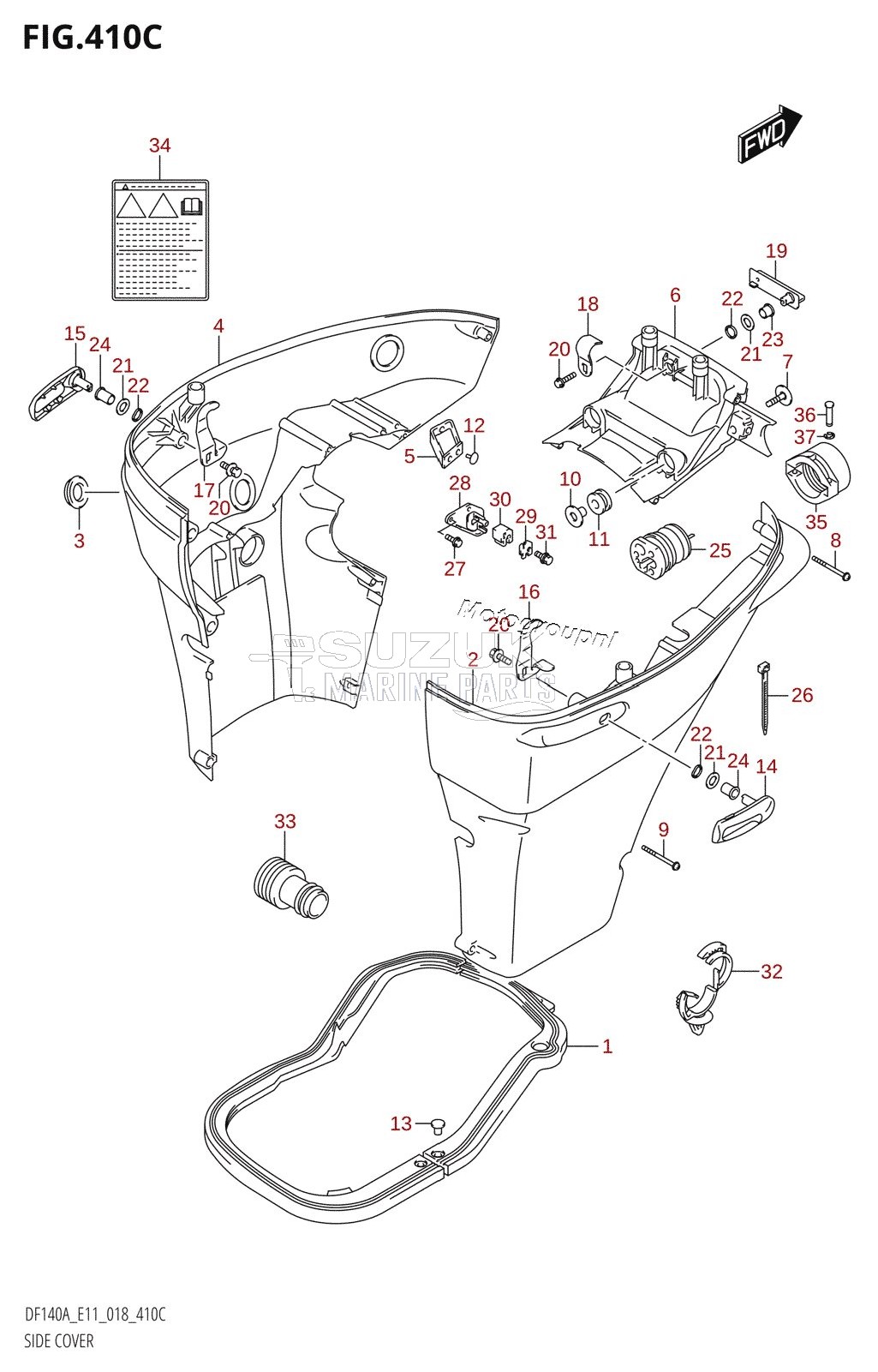 SIDE COVER (DF115AST)