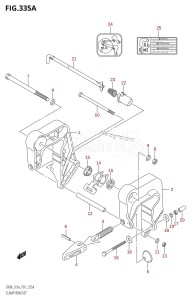 DF8A From 00801F-110001 (P01)  2011 drawing CLAMP BRACKET (DF8A,DF9.9A)