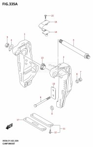 DF250Z From 25003Z-040001 (E01 E11 E40)  2020 drawing CLAMP BRACKET (L-TRANSOM)