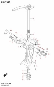 DF250 From 25003F-040001 (E01 E03 E40)  2020 drawing SWIVEL BRACKET (X-TRANSOM,XX-TRANSOM)