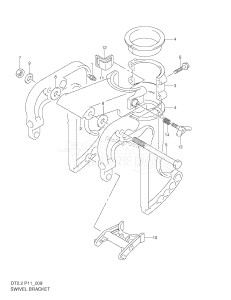 DT2.2 From 00222-371001 ()  2003 drawing SWIVEL BRACKET