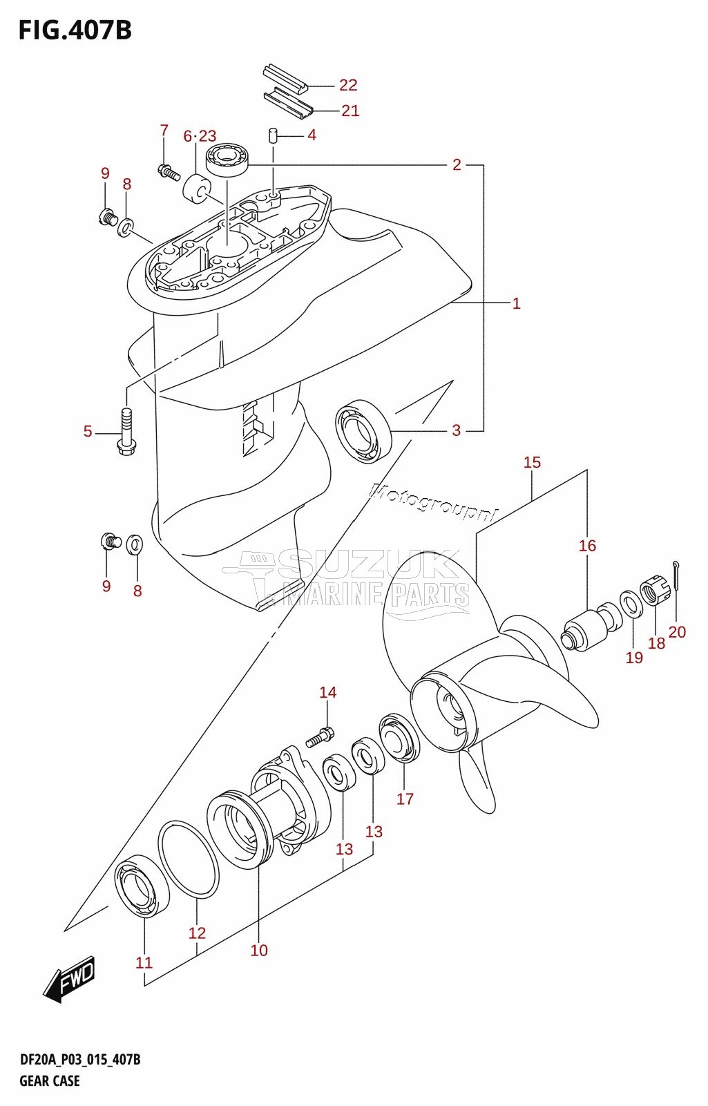 GEAR CASE (DF15AR:P03)