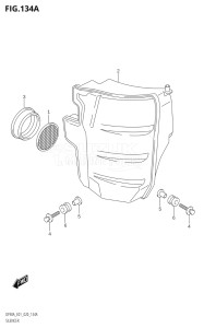 08002F-140001 (2021) 80hp E01 E40-Gen. Export 1 - Costa Rica (DF80AT) DF80A drawing SILENCER