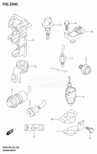 DF15A From 01504F-810001 (P01)  2018 drawing SENSOR /​ SWITCH (DF9.9BTH,DF15ATH,DF20ATH)