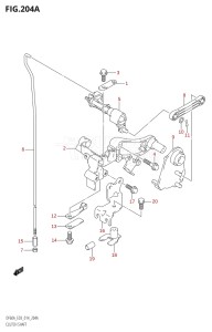 06003F-410001 (2014) 60hp E03-USA (DF60AVT) DF60A drawing CLUTCH SHAFT (DF40A)