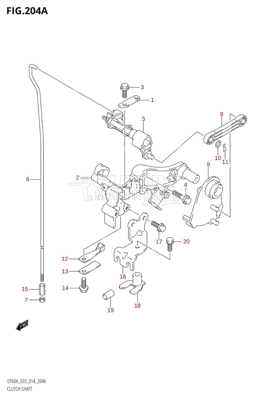 CLUTCH SHAFT (DF40A)