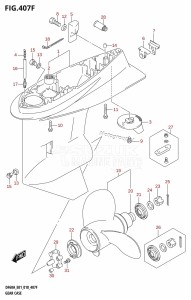 DF40A From 04003F-810001 (E01)  2018 drawing GEAR CASE (DF50AVT,DF50AVTH)