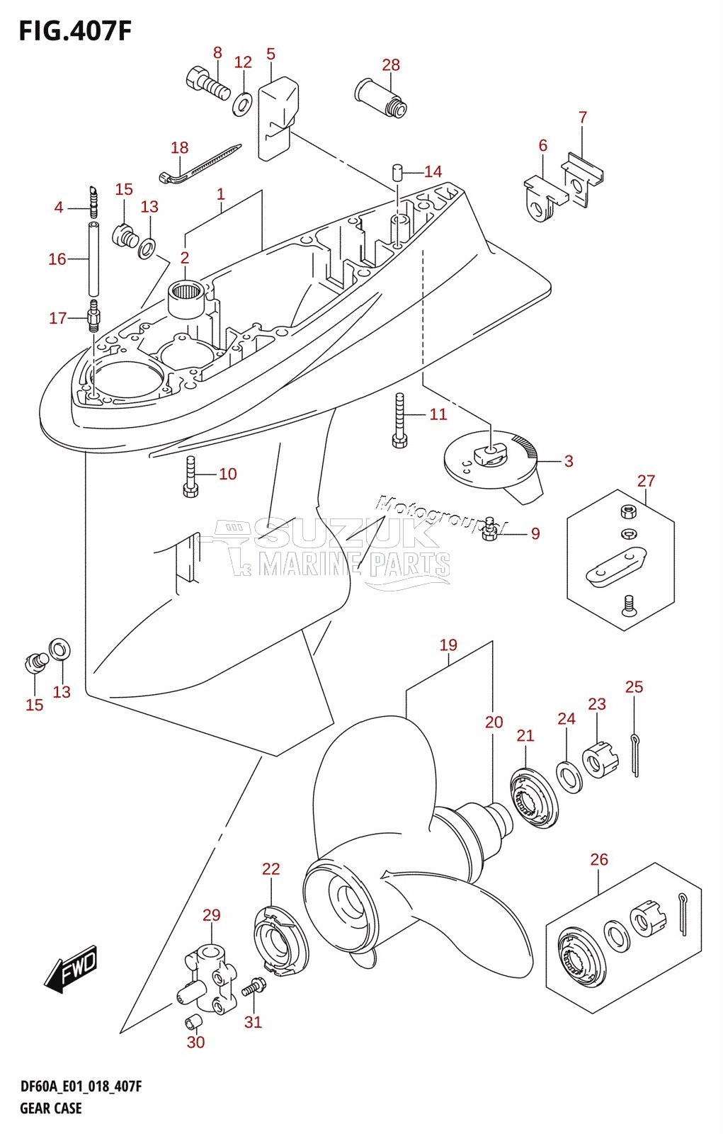 GEAR CASE (DF50AVT,DF50AVTH)