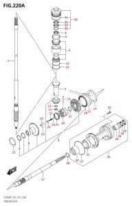 DF150AP From 15003P-910001 (E01 E40)  2019 drawing TRANSMISSION (DF150AP,DF175AP)