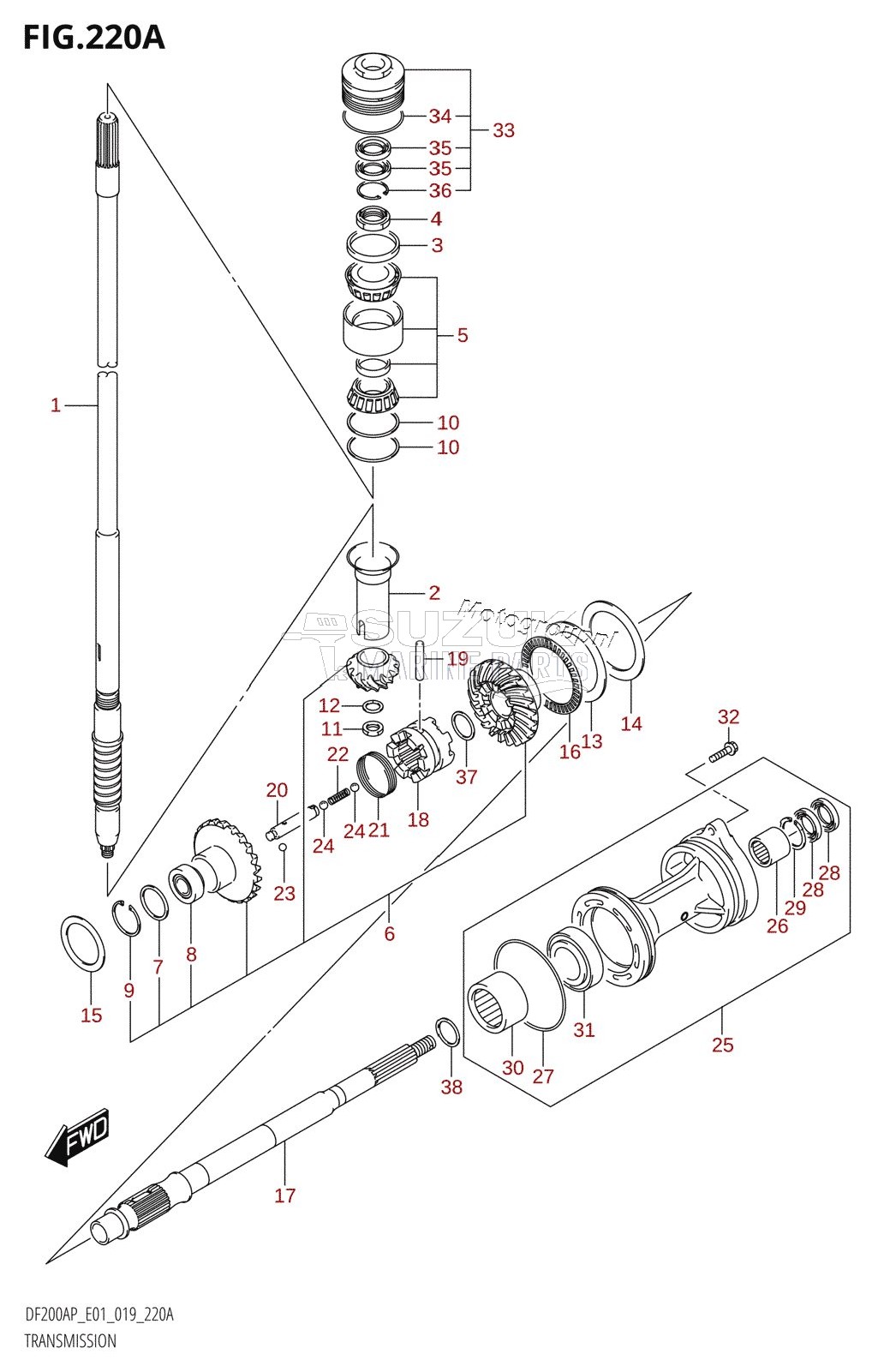 TRANSMISSION (DF150AP,DF175AP)