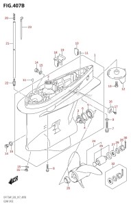 DF150AP From 15003P-710001 (E03)  2017 drawing GEAR CASE (DF175AP:E03)