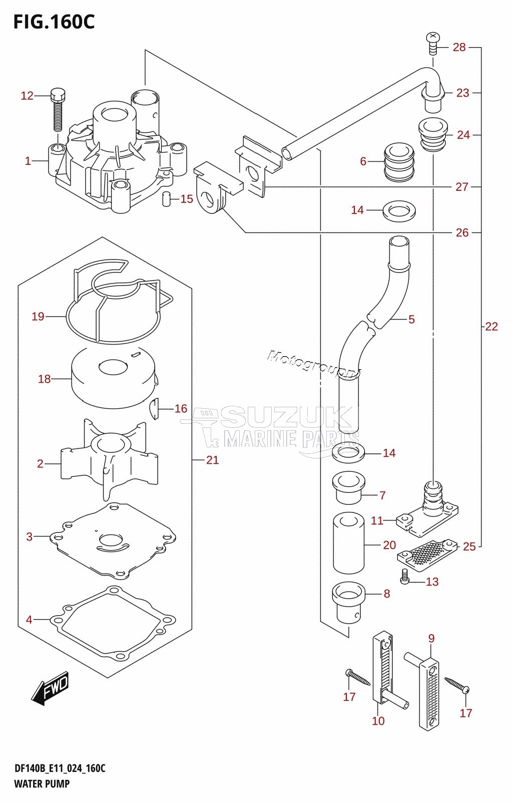 WATER PUMP (E40)