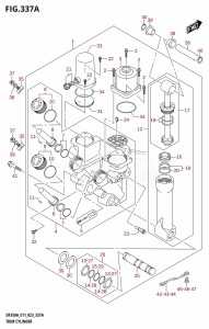 DF350A From 35001F-240001 (E11)  2022 drawing TRIM CYLINDER (DF350A,DF325A,DF300B)