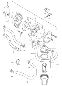 DT115 From 11503-971001 ()  1999 drawing FUEL PUMP (DT115S /​ DT140EPI)