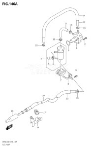 10004F-910001 (2019) 100hp E01 E40-Gen. Export 1 - Costa Rica (DF100B) DF100B drawing FUEL PUMP (DF70A,DF70ATH,DF80A,DF90A,DF90ATH)