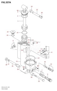 DF40 From 04001F-421001 (E01)  2004 drawing TRIM CYLINDER ((DF40T,DF50T):(X,Y))