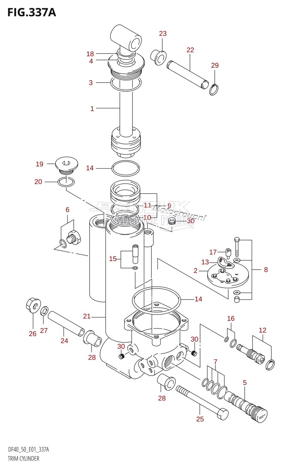 TRIM CYLINDER ((DF40T,DF50T):(X,Y))