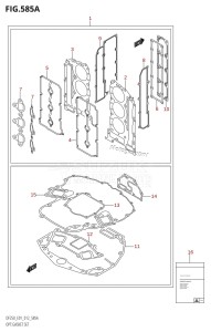 DF225T From 22503F-210001 (E01)  2012 drawing OPT:GASKET SET (DF200T:E01)