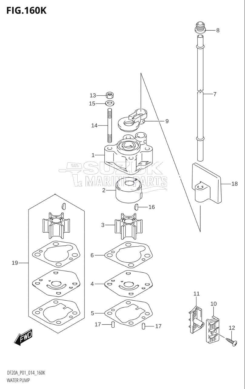 WATER PUMP (DF20AT:P01)