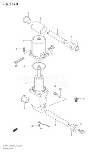 11503Z-410001 (2014) 115hp E01 E40-Gen. Export 1 - Costa Rica (DF115AZ) DF115AZ drawing TRIM CYLINDER (DF100AT:E40)