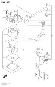 DF100A From 10003F-510001 (E01)  2015 drawing WATER PUMP (DF115AT:E40)