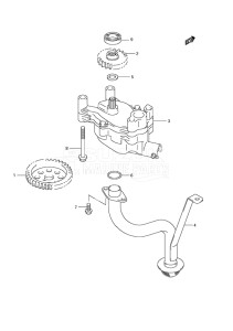 Outboard DF 175 drawing Oil Pump