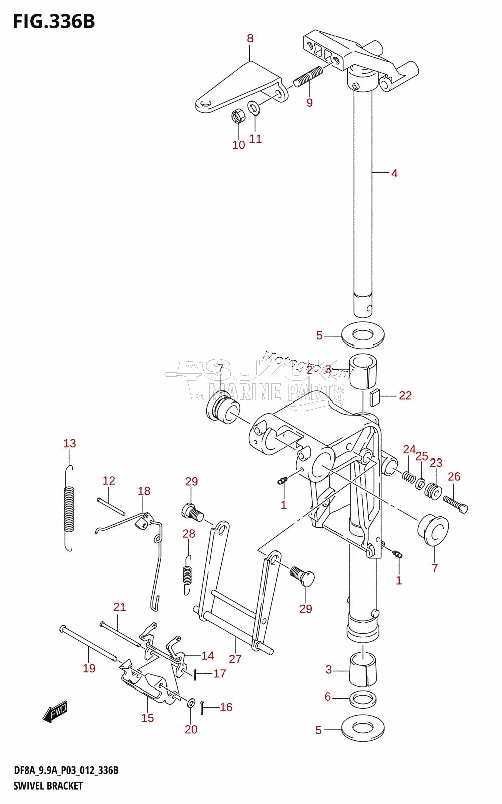 SWIVEL BRACKET (DF8AR:P03)