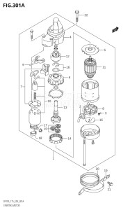 15002Z-110001 (2011) 150hp E03-USA (DF150Z) DF150Z drawing STARTING MOTOR