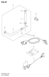 DF140 From 14001F-421001 (E01 E40)  2004 drawing OPT:HARNESS