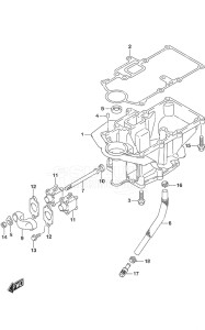 Outboard DF 20A drawing Engine Holder