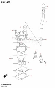 DF200Z From 20002Z-810001 (E01 E40)  2018 drawing WATER PUMP (DF200AZ:E01)