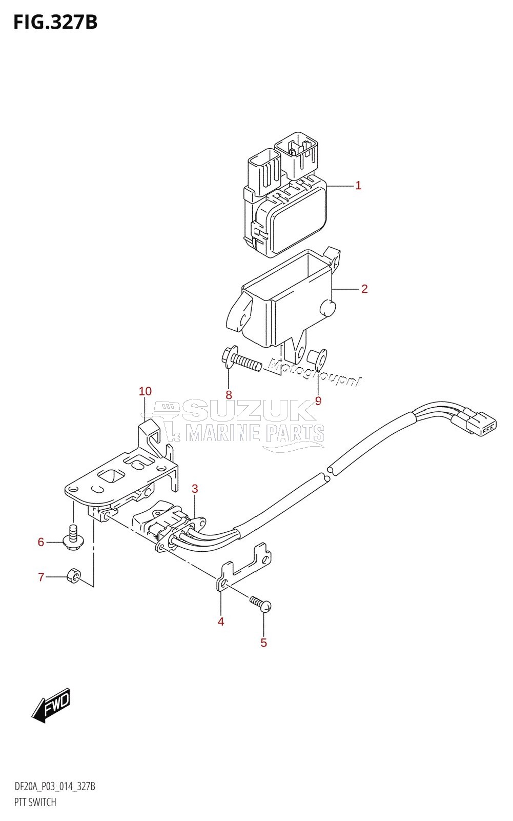 PTT SWITCH (DF15ATH:P03)