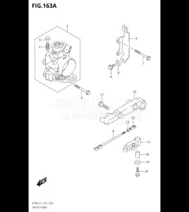 09003F-140001 (2021) 90hp E11 E40-Gen. Export 1-and 2 (DF90ATH    DF90AWQH  DF90AWQH   DF90AWQH    DF90AWQH) DF90A drawing THROTTLE BODY