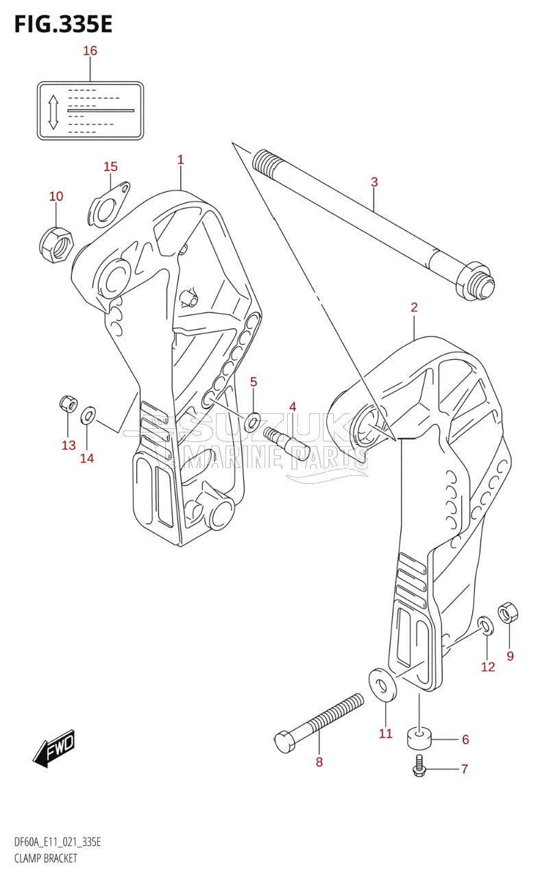 CLAMP BRACKET (DF60AQH)