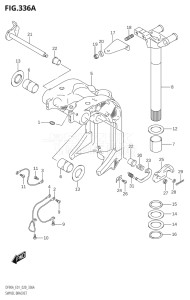 08002F-140001 (2021) 80hp E01 E40-Gen. Export 1 - Costa Rica (DF80AT) DF80A drawing SWIVEL BRACKET (DF70A,DF90A,DF100B)