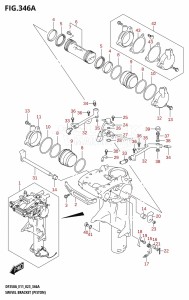 DF300B From 30003F-340001 (E11)  2023 drawing SWIVEL BRACKET (PISTON) (DF350AMD,DF300BMD)