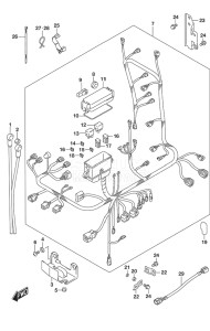 Outboard DF 150 drawing Harness (Model: TG/ZG)