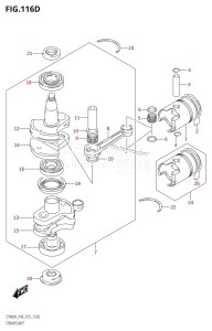 DT40 From 04005K-510001 ()  2015 drawing CRANKSHAFT (DT40WR:P90)