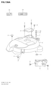 14005F-340001 (2023) 140hp E11 E40-Gen. Export 1-and 2 (DF140BT    DF140BZ) DF140BT drawing RING GEAR COVER (022)