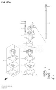 00801F-310001 (2013) 8hp P01-Gen. Export 1 (DF8A  DF8AR) DF8A drawing WATER PUMP