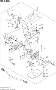 15003P-910001 (2019) 150hp E03-USA (DF150AP) DF150AP drawing OPT:REMOTE CONTROL ASSY SINGLE